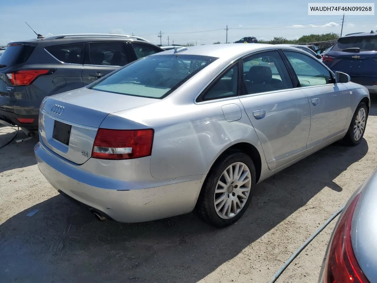 2006 Audi A6 3.2 Quattro VIN: WAUDH74F46N099268 Lot: 73637414