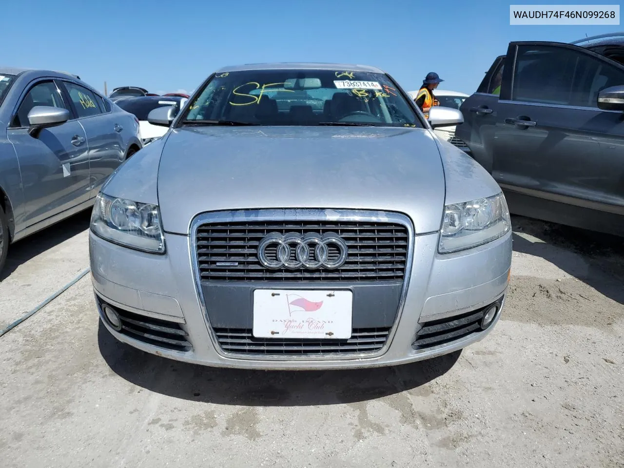 2006 Audi A6 3.2 Quattro VIN: WAUDH74F46N099268 Lot: 73637414