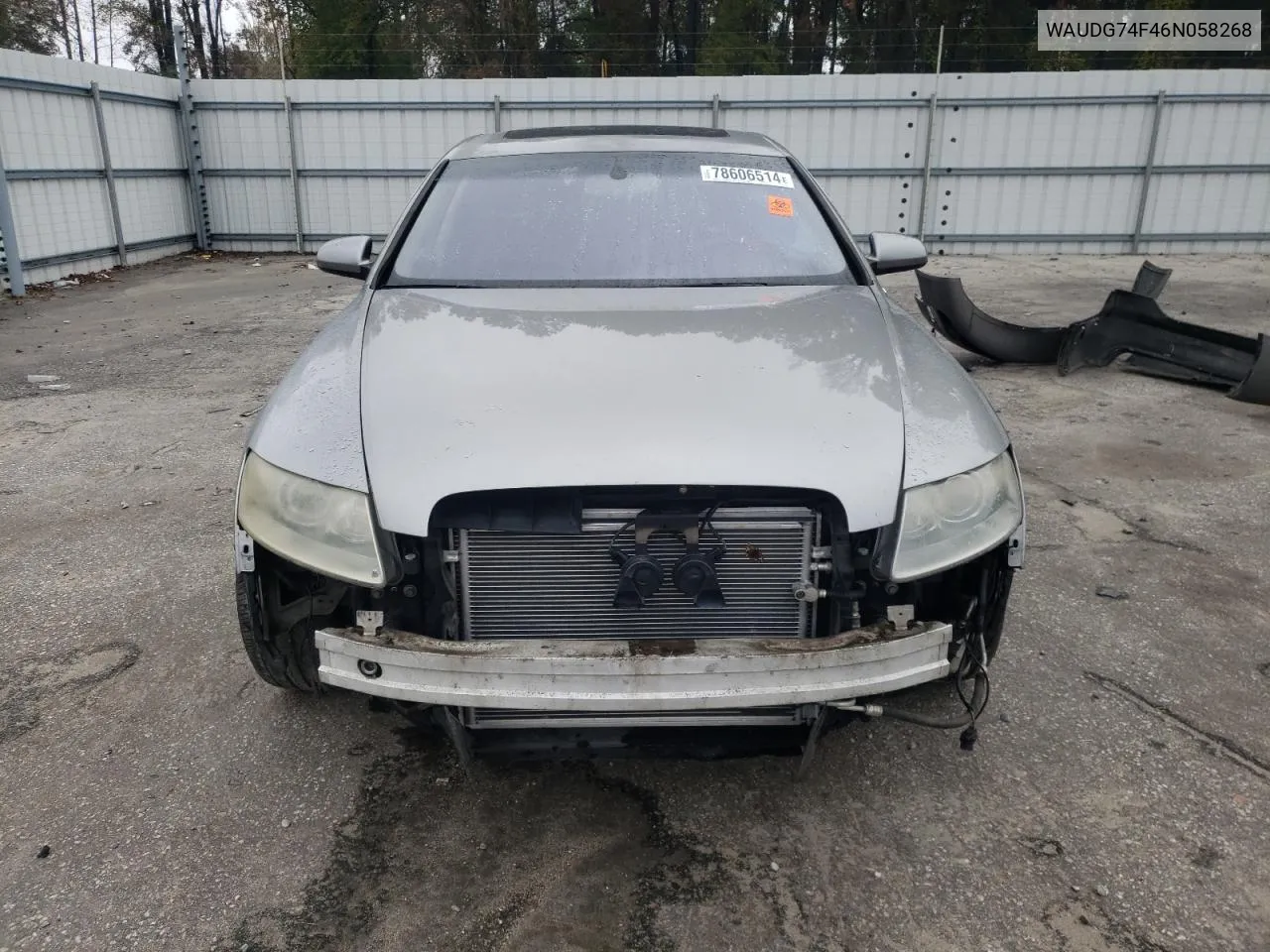 2006 Audi A6 3.2 Quattro VIN: WAUDG74F46N058268 Lot: 78606514