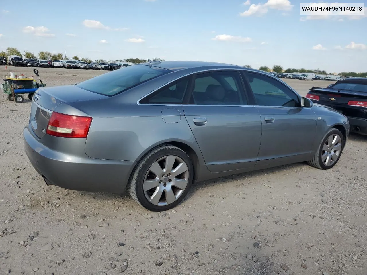 2006 Audi A6 3.2 Quattro VIN: WAUDH74F96N140218 Lot: 80372094