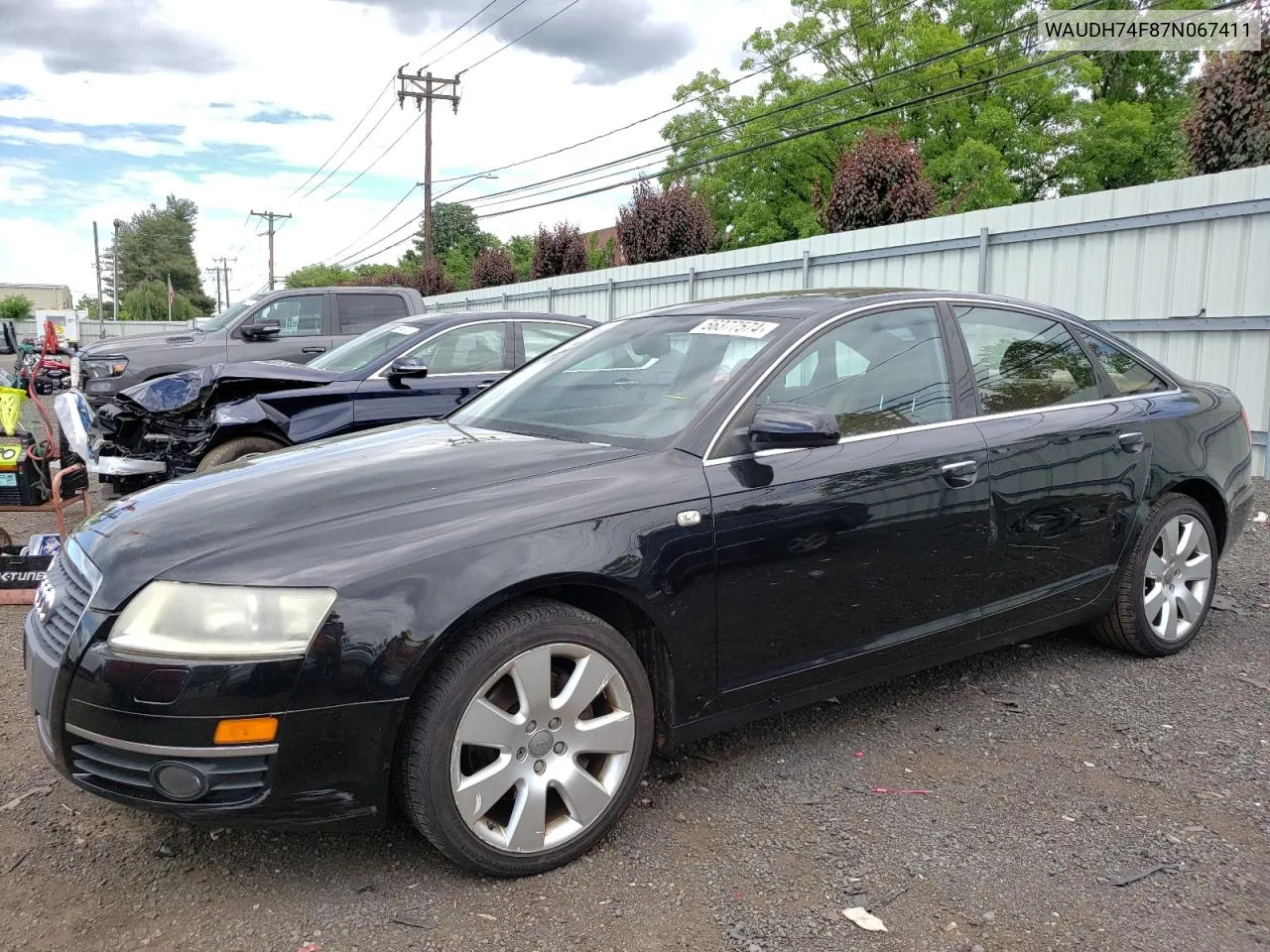 2007 Audi A6 3.2 Quattro VIN: WAUDH74F87N067411 Lot: 56377574