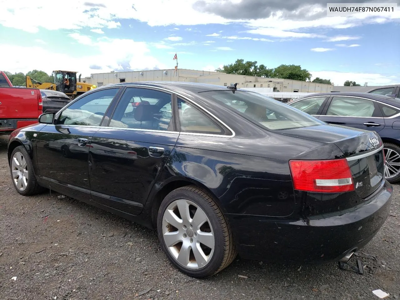 WAUDH74F87N067411 2007 Audi A6 3.2 Quattro