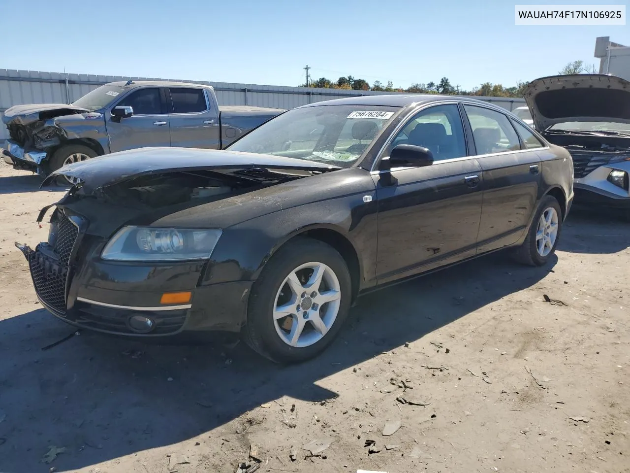 2007 Audi A6 3.2 VIN: WAUAH74F17N106925 Lot: 75676284