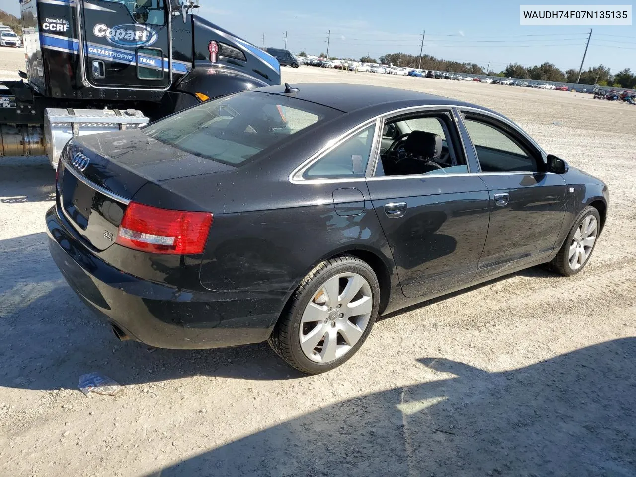 2007 Audi A6 3.2 Quattro VIN: WAUDH74F07N135135 Lot: 76583304