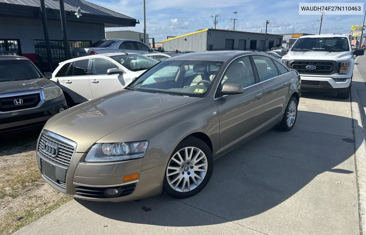 2007 Audi A6 3.2 Quattro VIN: WAUDH74F27N110463 Lot: 80316034