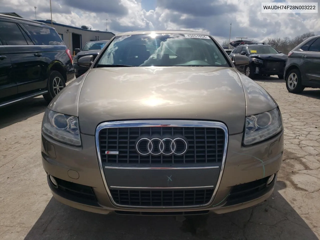 2008 Audi A6 3.2 Quattro VIN: WAUDH74F28N003222 Lot: 45051054