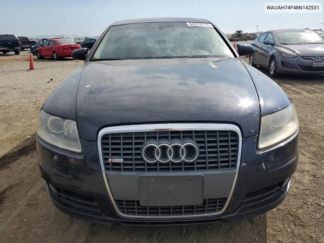 2008 Audi A6 3.2 VIN: WAUAH74F48N142531 Lot: 64278714