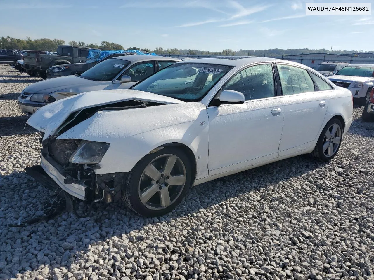 2008 Audi A6 3.2 Quattro VIN: WAUDH74F48N126682 Lot: 66540834