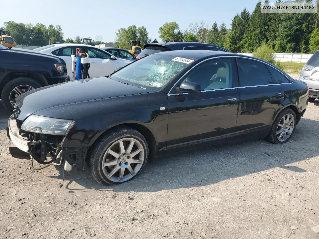 2008 Audi A6 3.2 Quattro VIN: WAUDH74F18N094483 Lot: 67044684