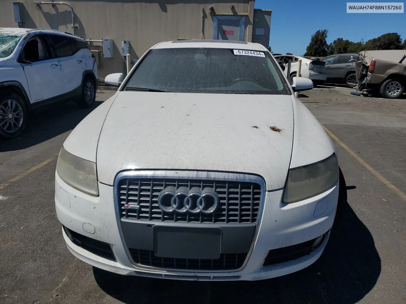 2008 Audi A6 3.2 VIN: WAUAH74F88N157260 Lot: 67324434