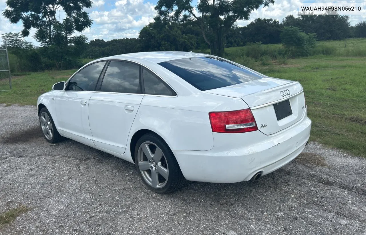 WAUAH94F98N056210 2008 Audi A6 3.2