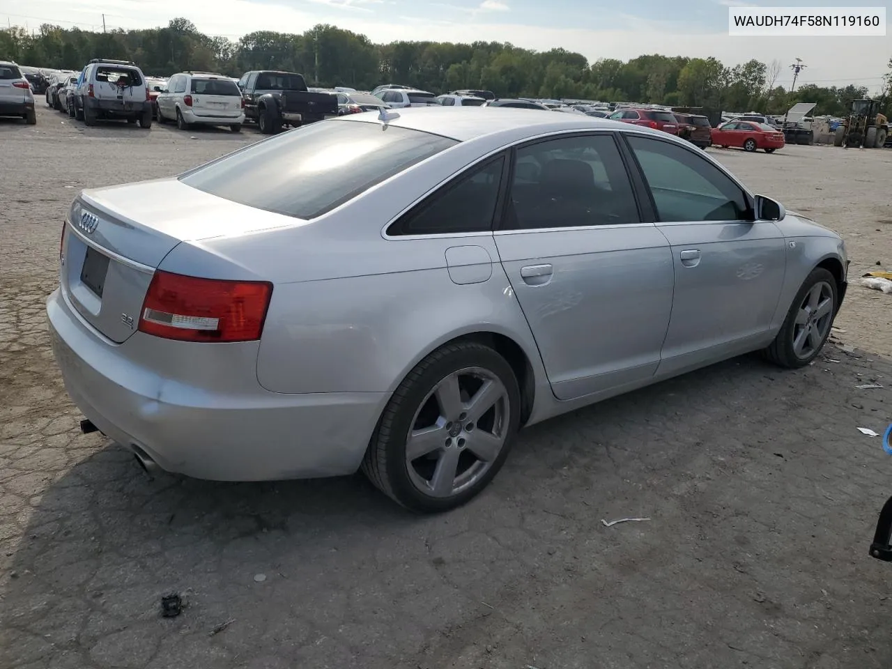 2008 Audi A6 3.2 Quattro VIN: WAUDH74F58N119160 Lot: 71842844