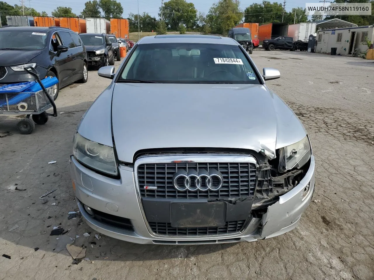 2008 Audi A6 3.2 Quattro VIN: WAUDH74F58N119160 Lot: 71842844