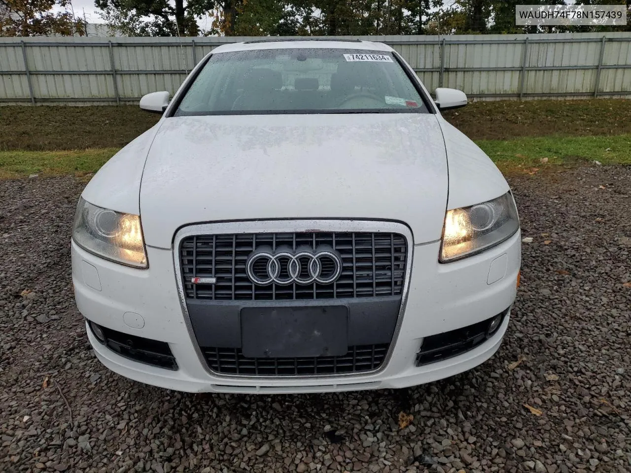 2008 Audi A6 3.2 Quattro VIN: WAUDH74F78N157439 Lot: 74211634