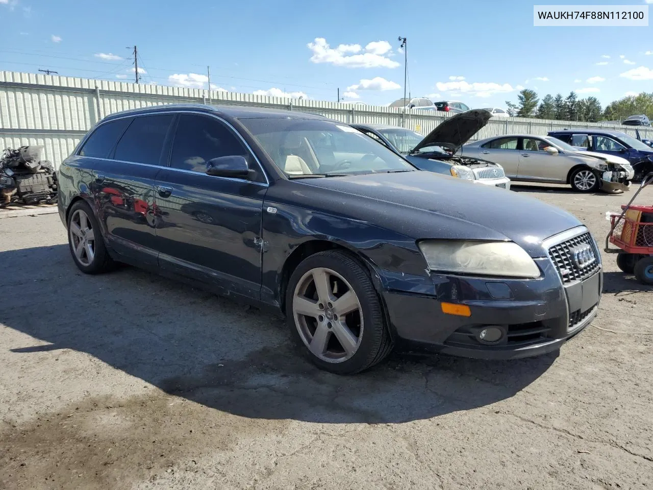 2008 Audi A6 Avant Quattro VIN: WAUKH74F88N112100 Lot: 74953734