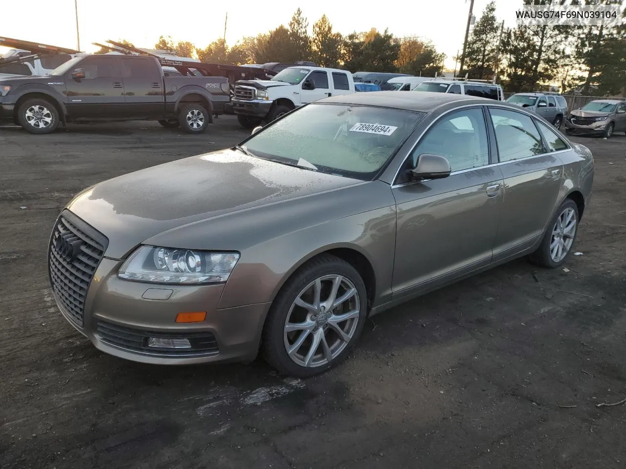 2009 Audi A6 Premium Plus VIN: WAUSG74F69N039104 Lot: 78904694