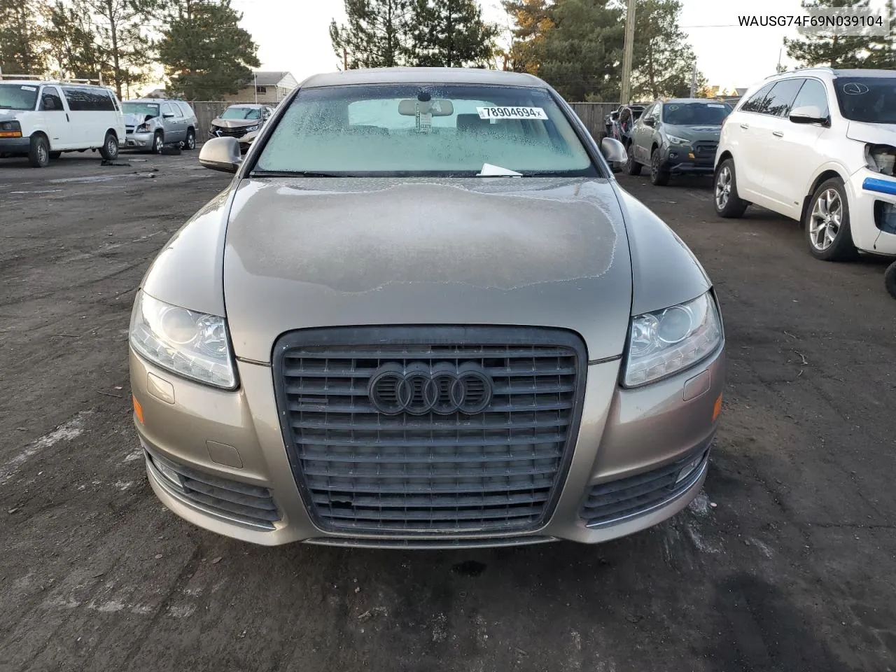 2009 Audi A6 Premium Plus VIN: WAUSG74F69N039104 Lot: 78904694