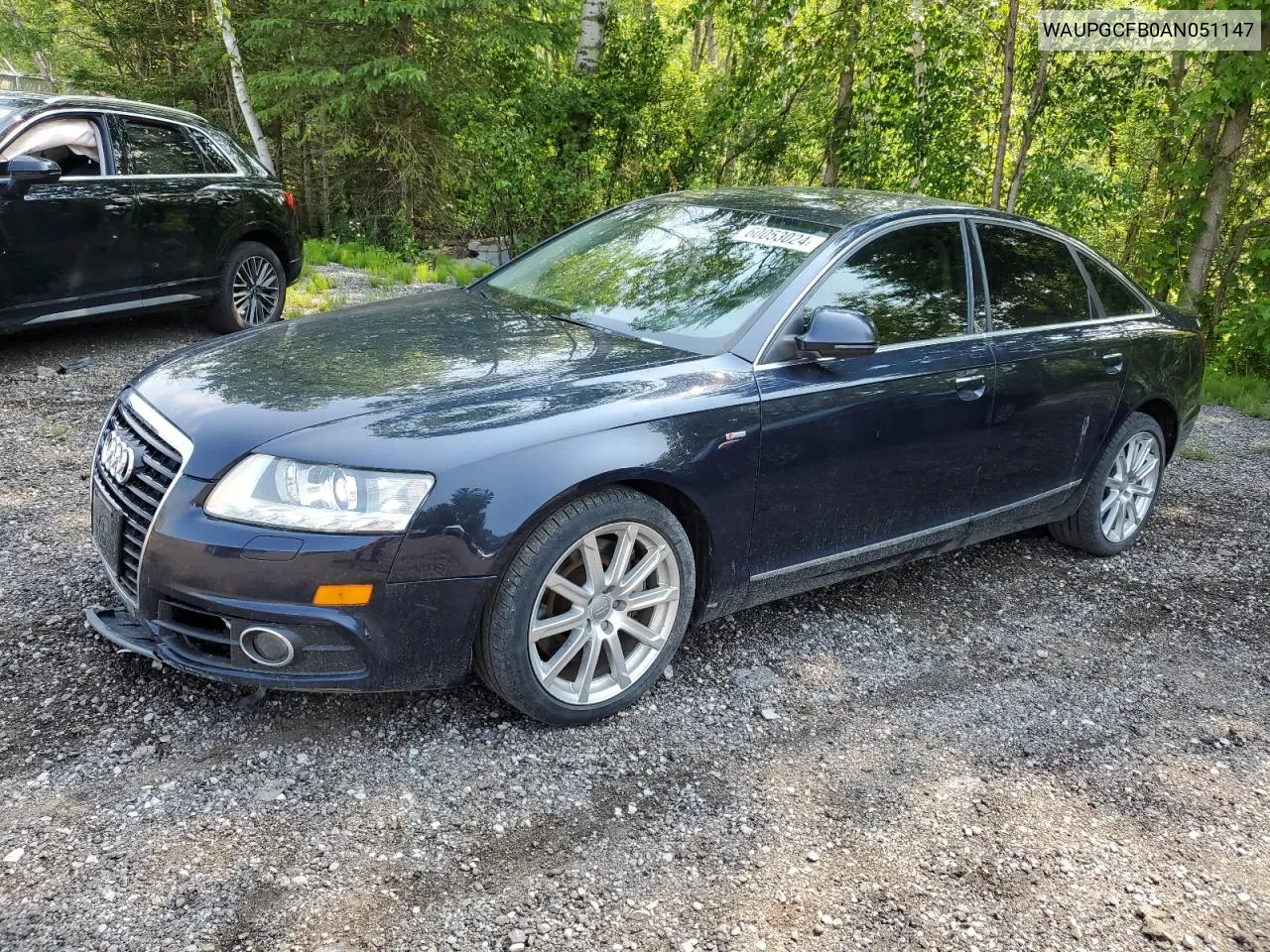 WAUPGCFB0AN051147 2010 Audi A6 Quattro