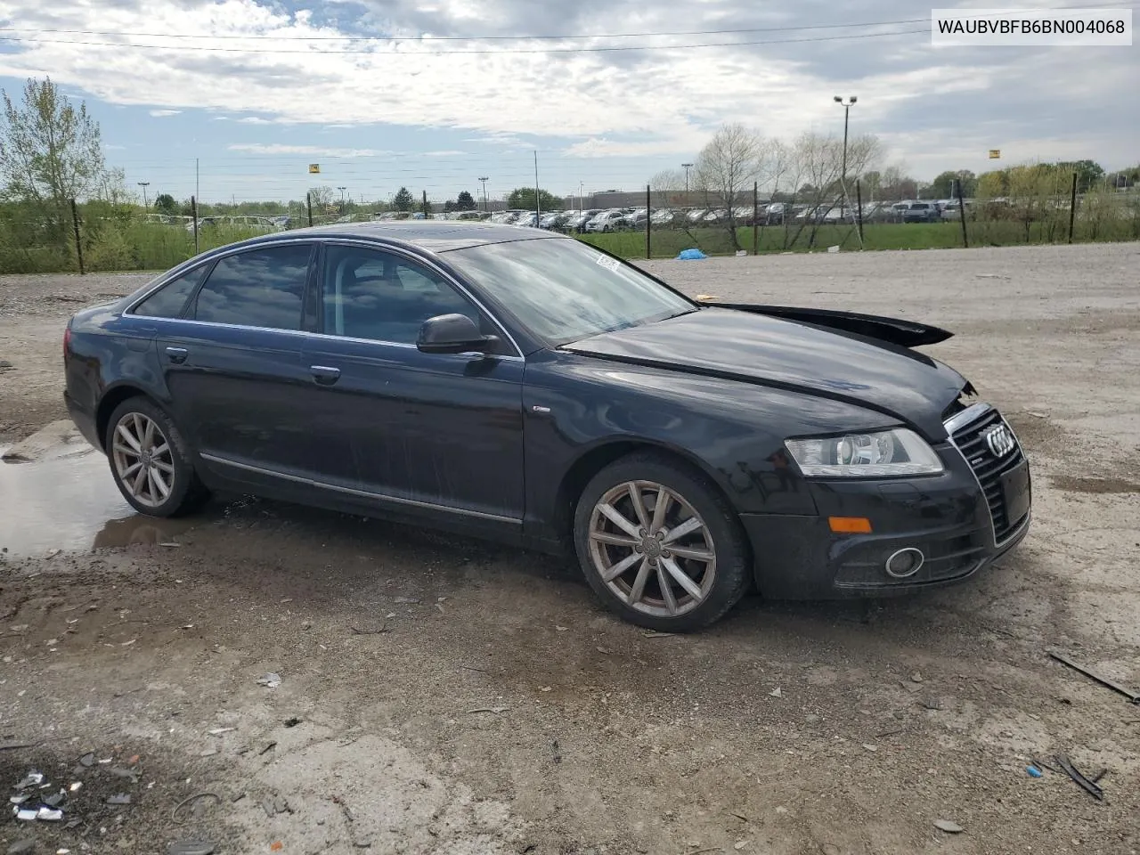 2011 Audi A6 Prestige VIN: WAUBVBFB6BN004068 Lot: 51455524