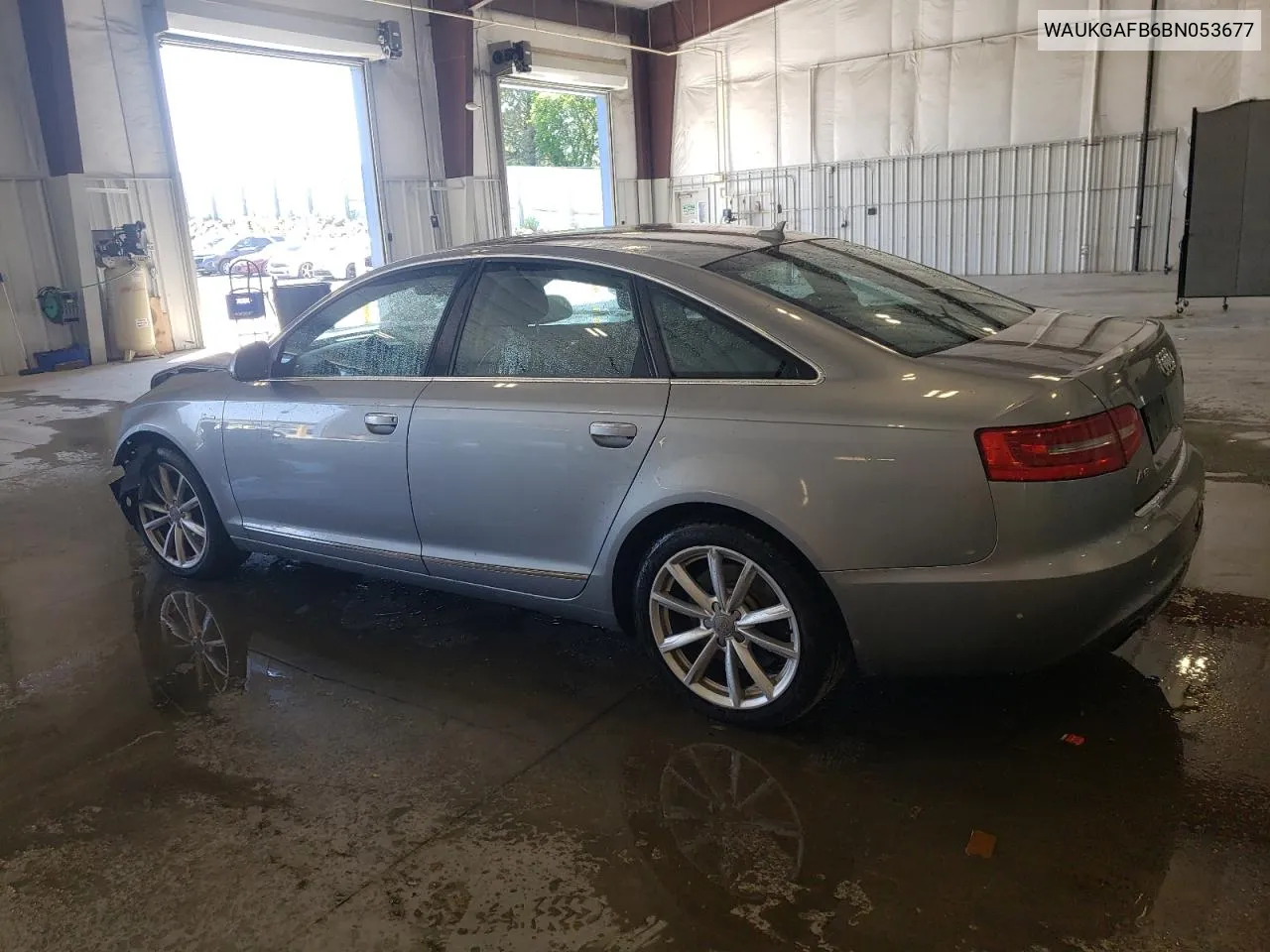 WAUKGAFB6BN053677 2011 Audi A6 Prestige