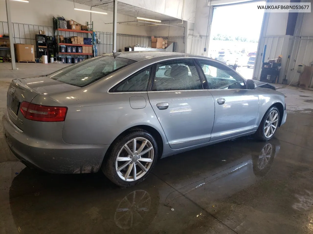 WAUKGAFB6BN053677 2011 Audi A6 Prestige