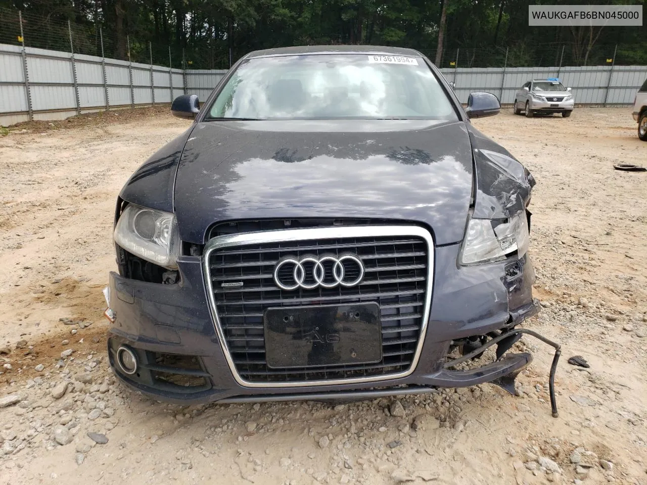 2011 Audi A6 Prestige VIN: WAUKGAFB6BN045000 Lot: 67361994