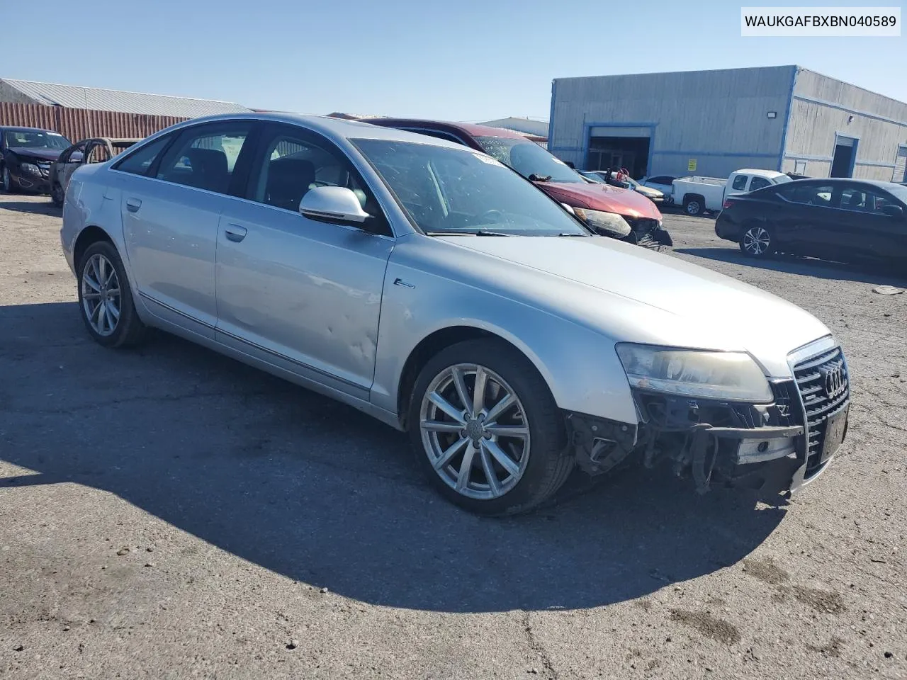 WAUKGAFBXBN040589 2011 Audi A6 Prestige