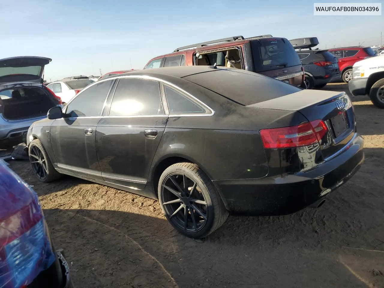 WAUFGAFB0BN034396 2011 Audi A6 Premium Plus