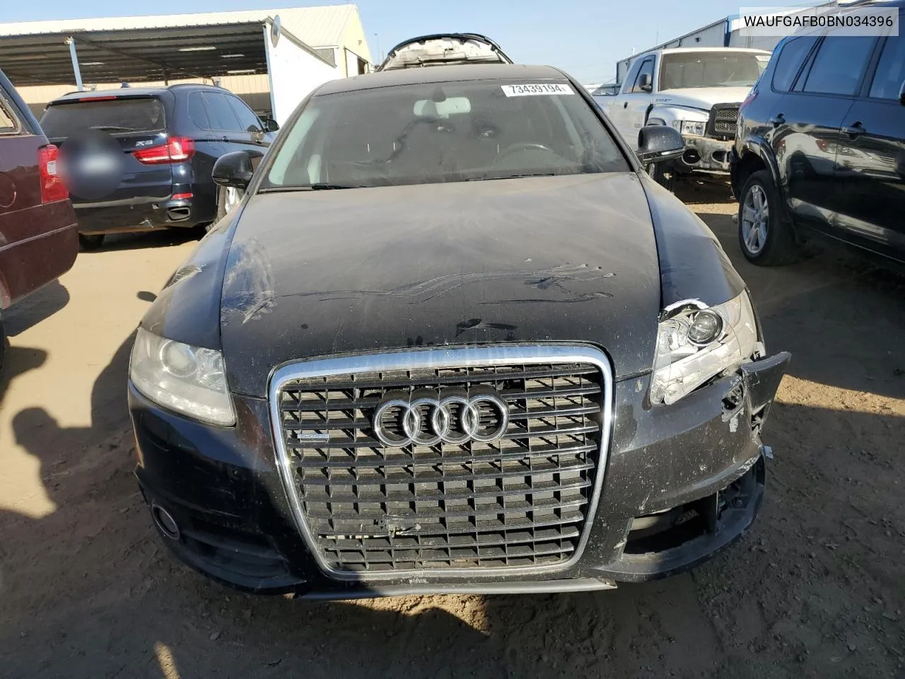 2011 Audi A6 Premium Plus VIN: WAUFGAFB0BN034396 Lot: 73439194