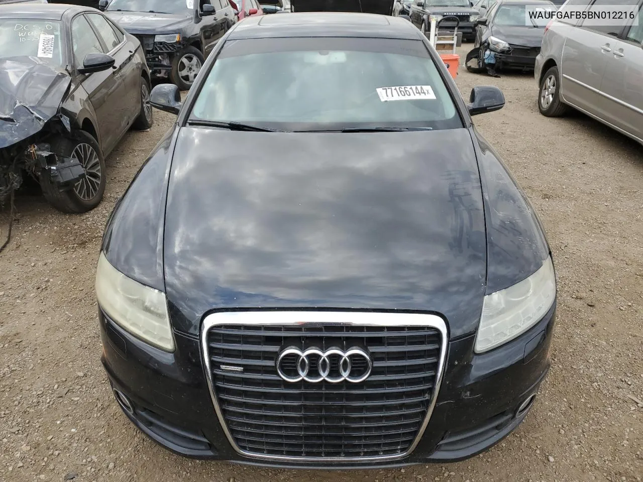 2011 Audi A6 Premium Plus VIN: WAUFGAFB5BN012216 Lot: 77166144