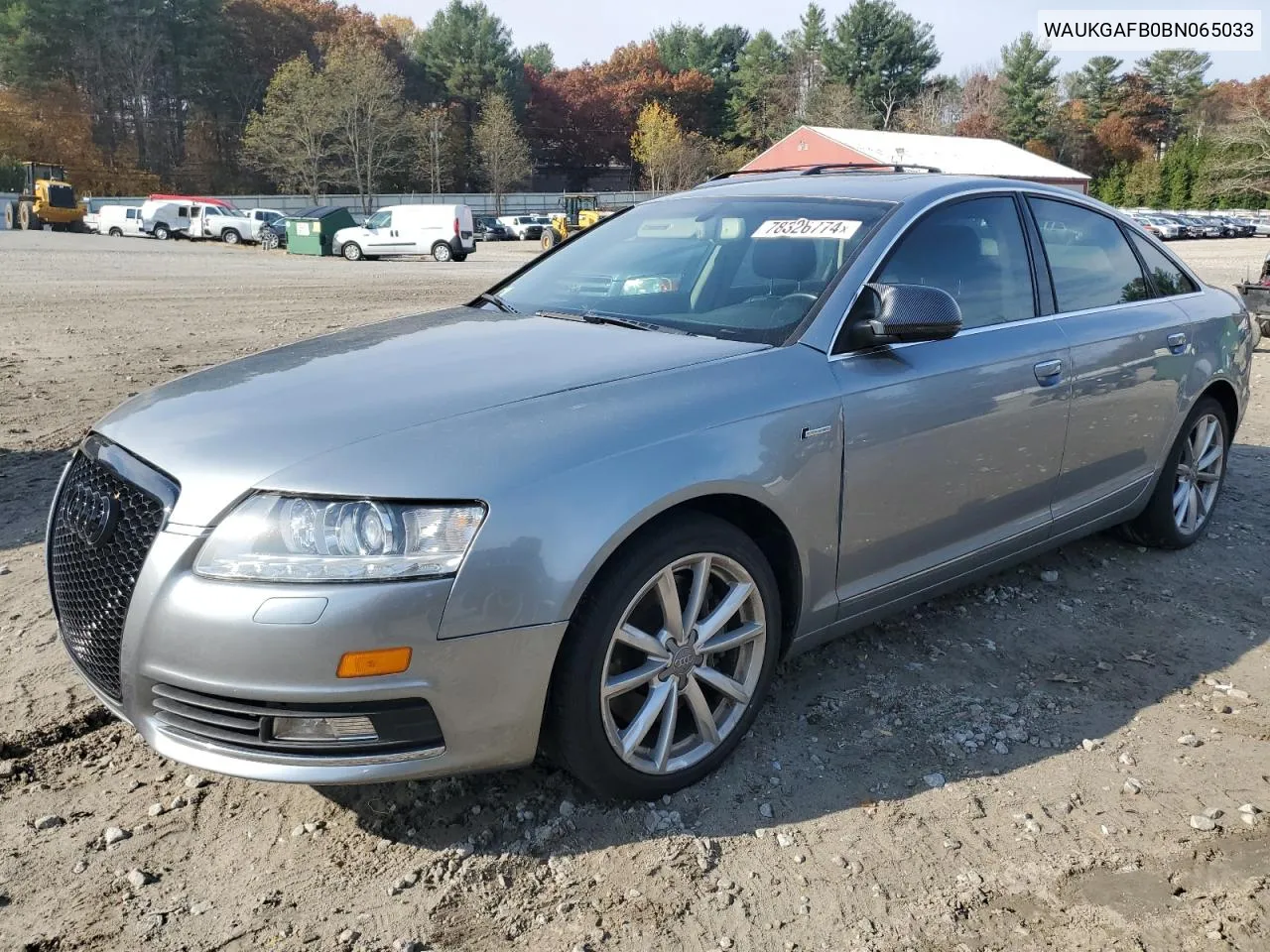 2011 Audi A6 Prestige VIN: WAUKGAFB0BN065033 Lot: 78326774