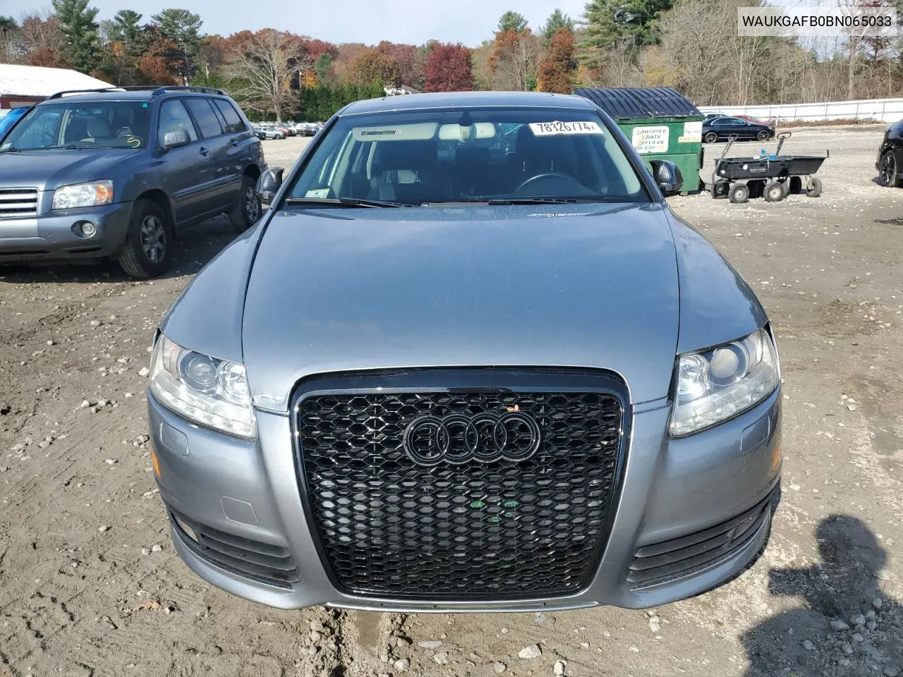 2011 Audi A6 Prestige VIN: WAUKGAFB0BN065033 Lot: 78326774