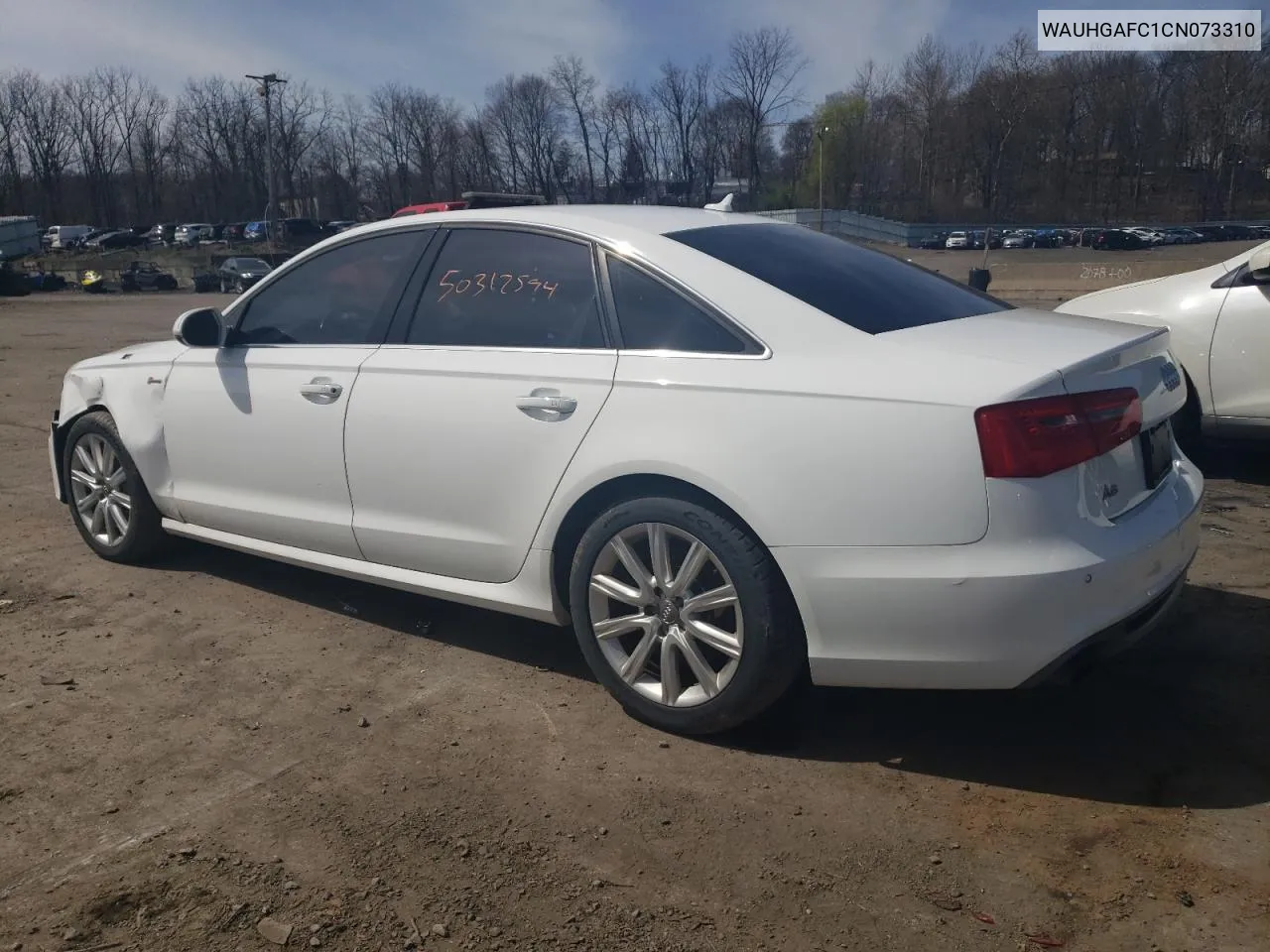 2012 Audi A6 Prestige VIN: WAUHGAFC1CN073310 Lot: 50312594