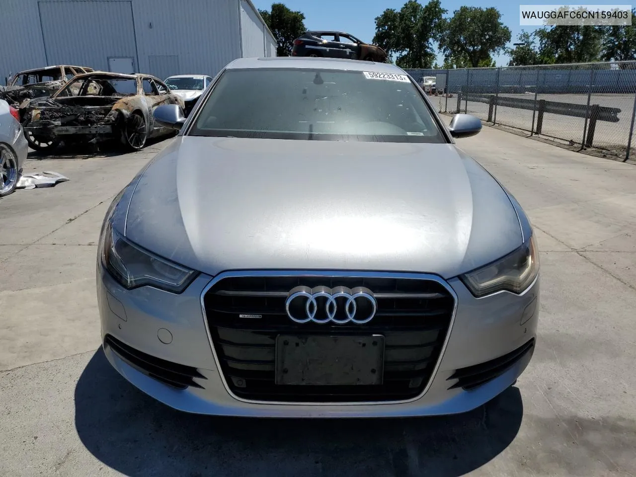 2012 Audi A6 Premium Plus VIN: WAUGGAFC6CN159403 Lot: 59223313