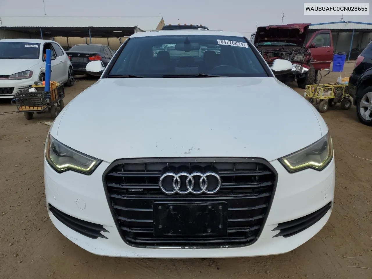 2012 Audi A6 VIN: WAUBGAFC0CN028655 Lot: 64770074