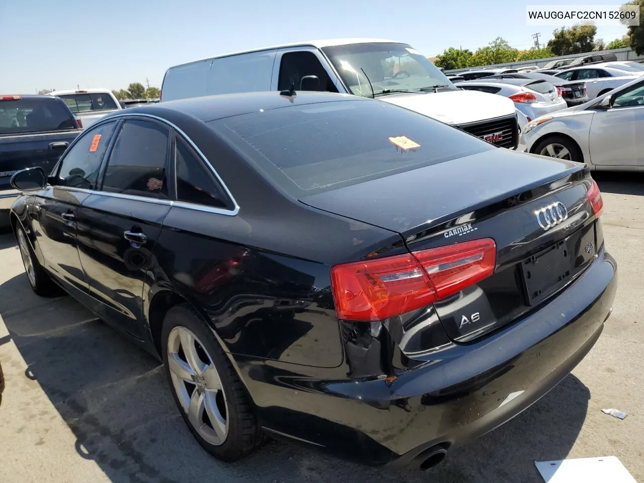 2012 Audi A6 Premium Plus VIN: WAUGGAFC2CN152609 Lot: 66209884