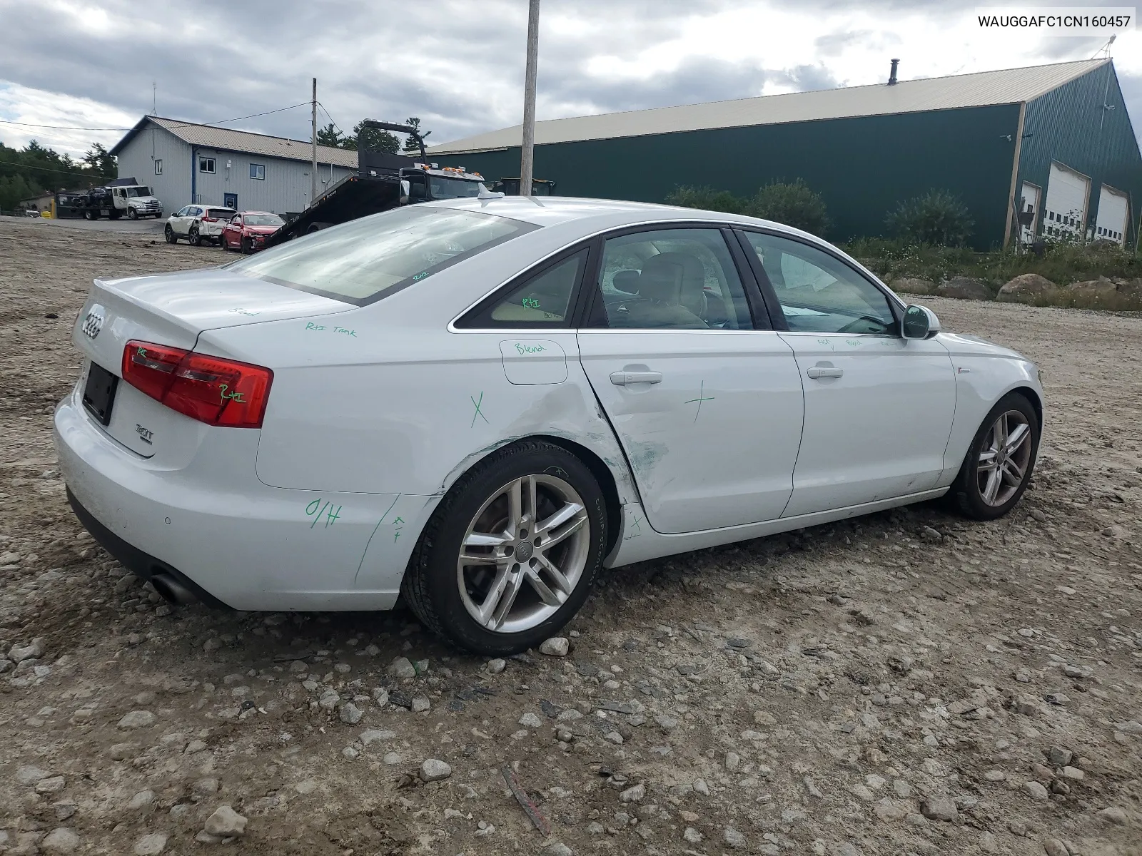 2012 Audi A6 Premium Plus VIN: WAUGGAFC1CN160457 Lot: 66383804