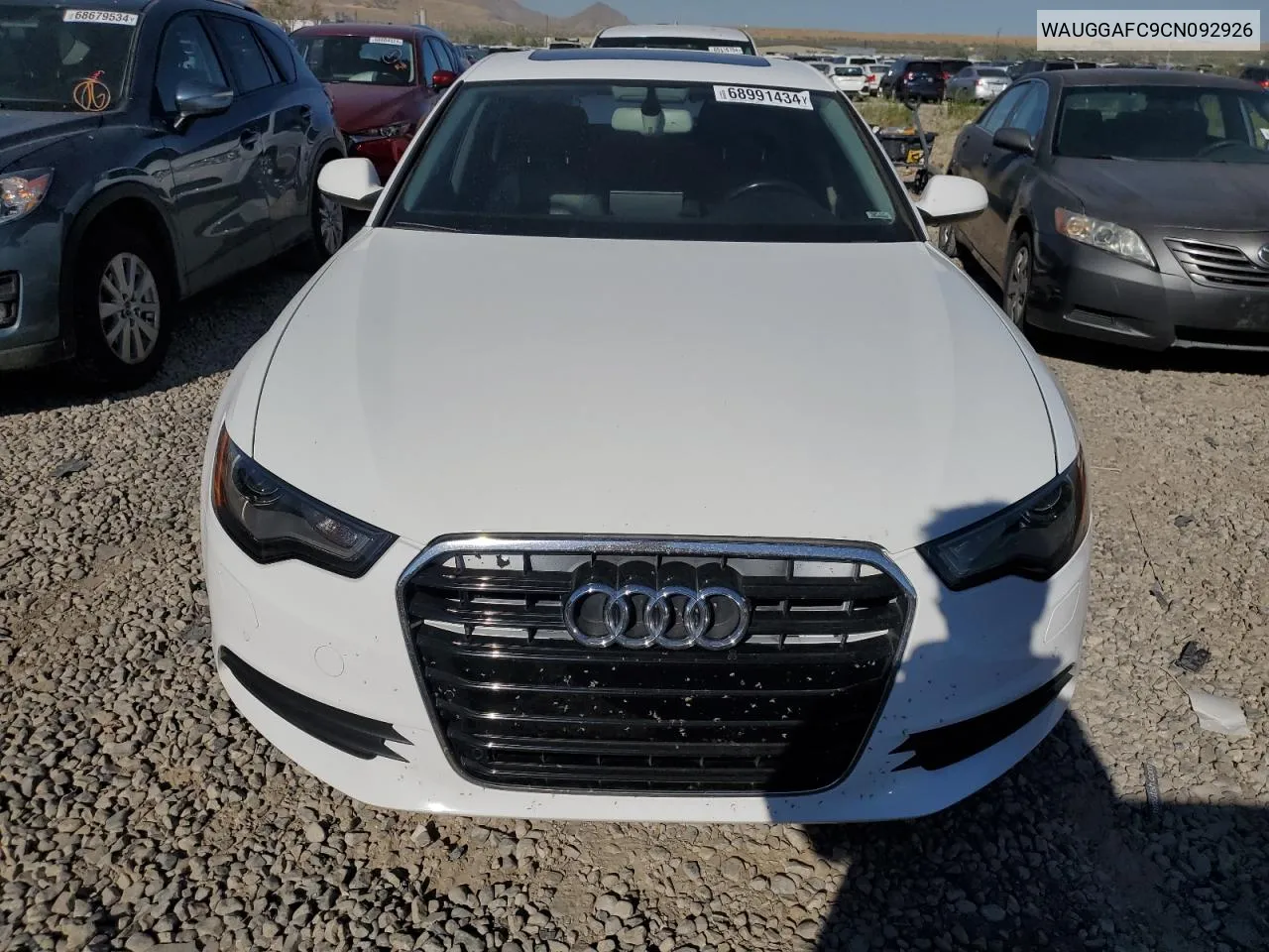 2012 Audi A6 Premium Plus VIN: WAUGGAFC9CN092926 Lot: 68991434