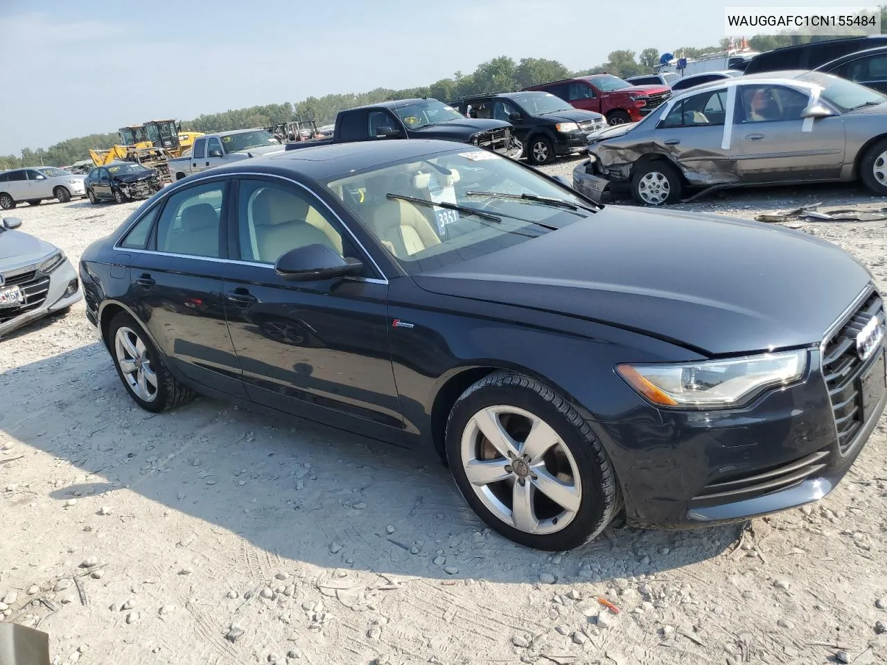 2012 Audi A6 Premium Plus VIN: WAUGGAFC1CN155484 Lot: 69470174