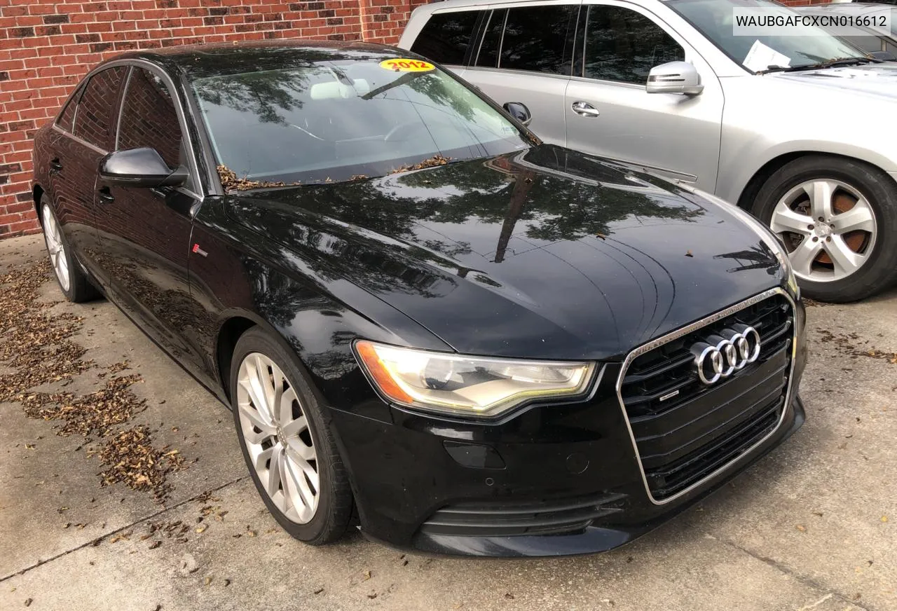 2012 Audi A6 VIN: WAUBGAFCXCN016612 Lot: 70522724