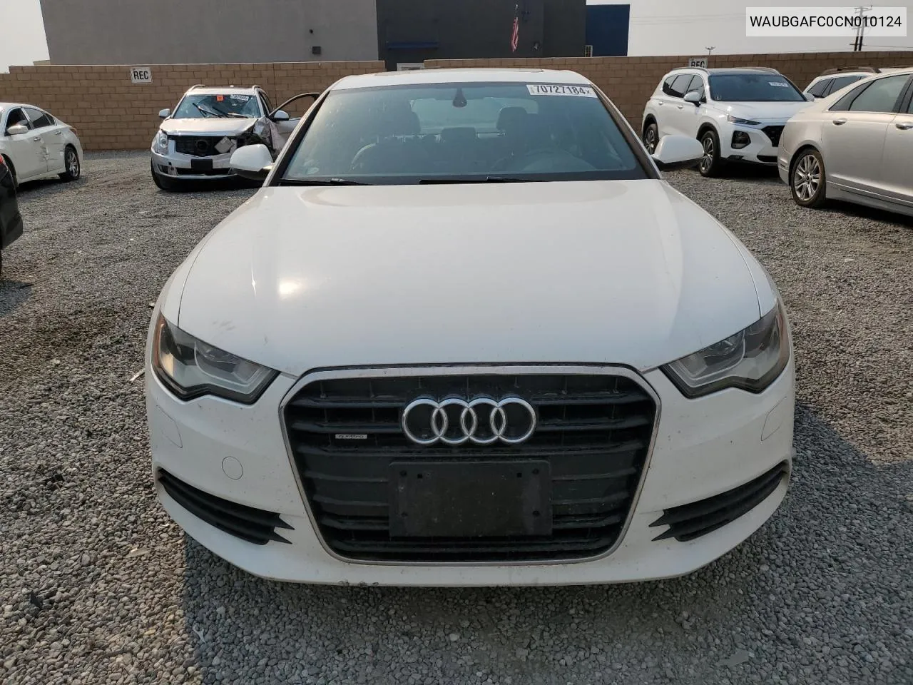 2012 Audi A6 VIN: WAUBGAFC0CN010124 Lot: 70727184