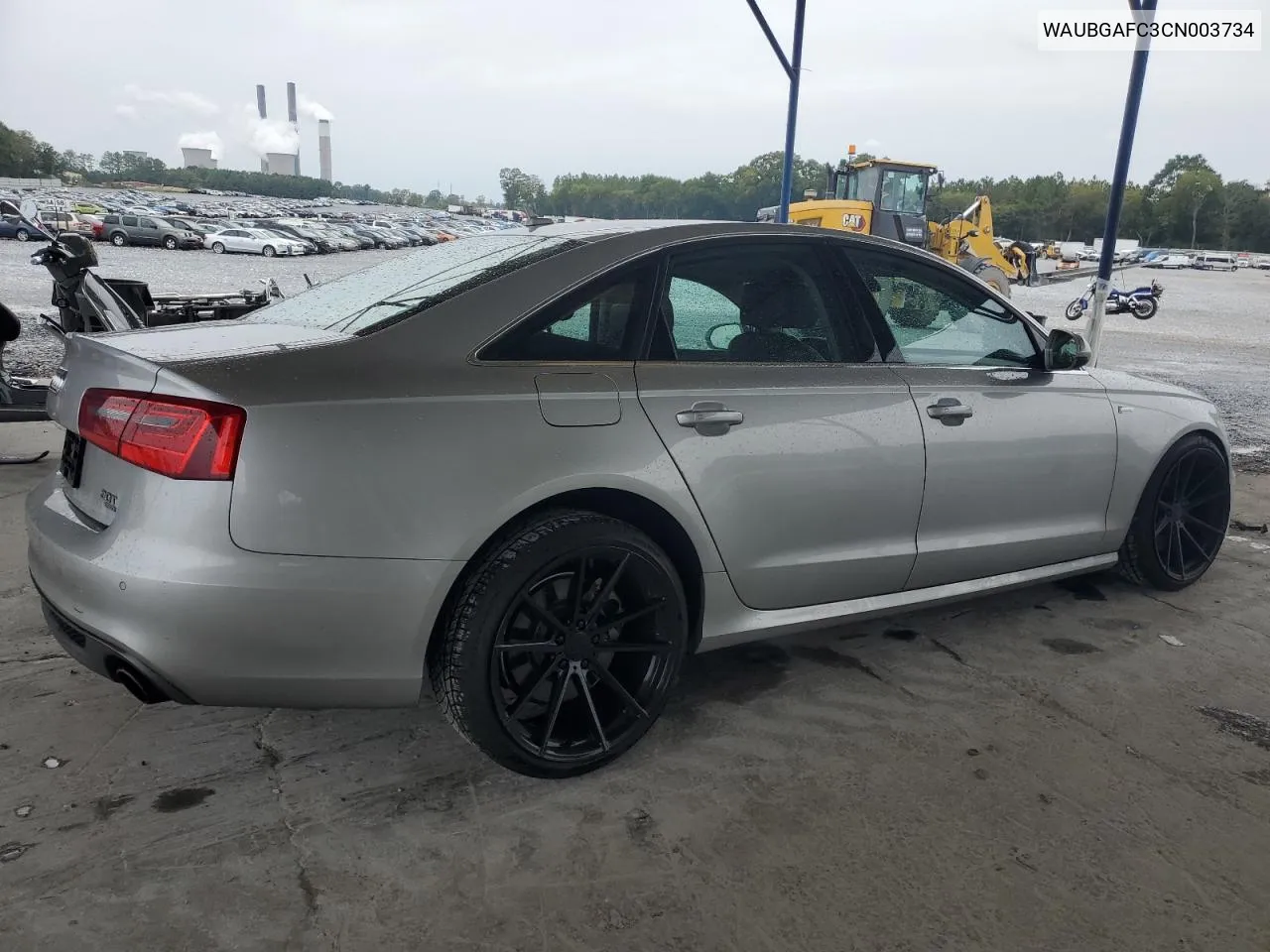 2012 Audi A6 VIN: WAUBGAFC3CN003734 Lot: 71199984