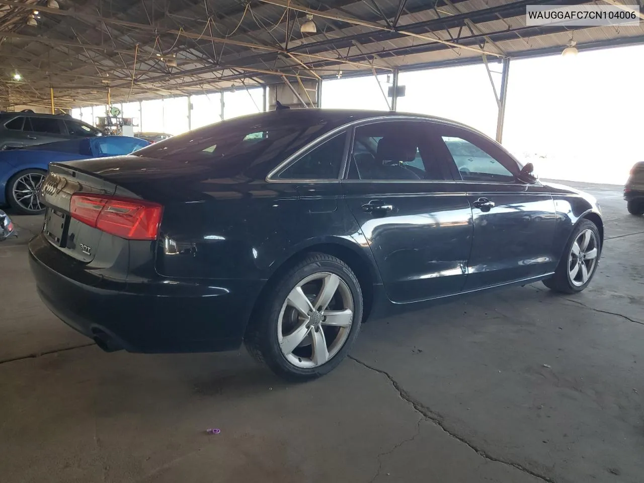 2012 Audi A6 Premium Plus VIN: WAUGGAFC7CN104006 Lot: 71497944