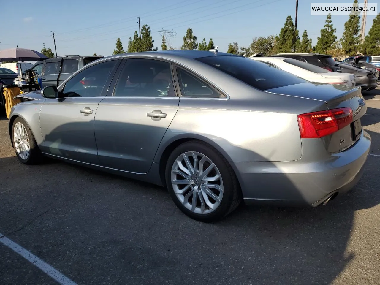 2012 Audi A6 Premium Plus VIN: WAUGGAFC5CN040273 Lot: 72091494