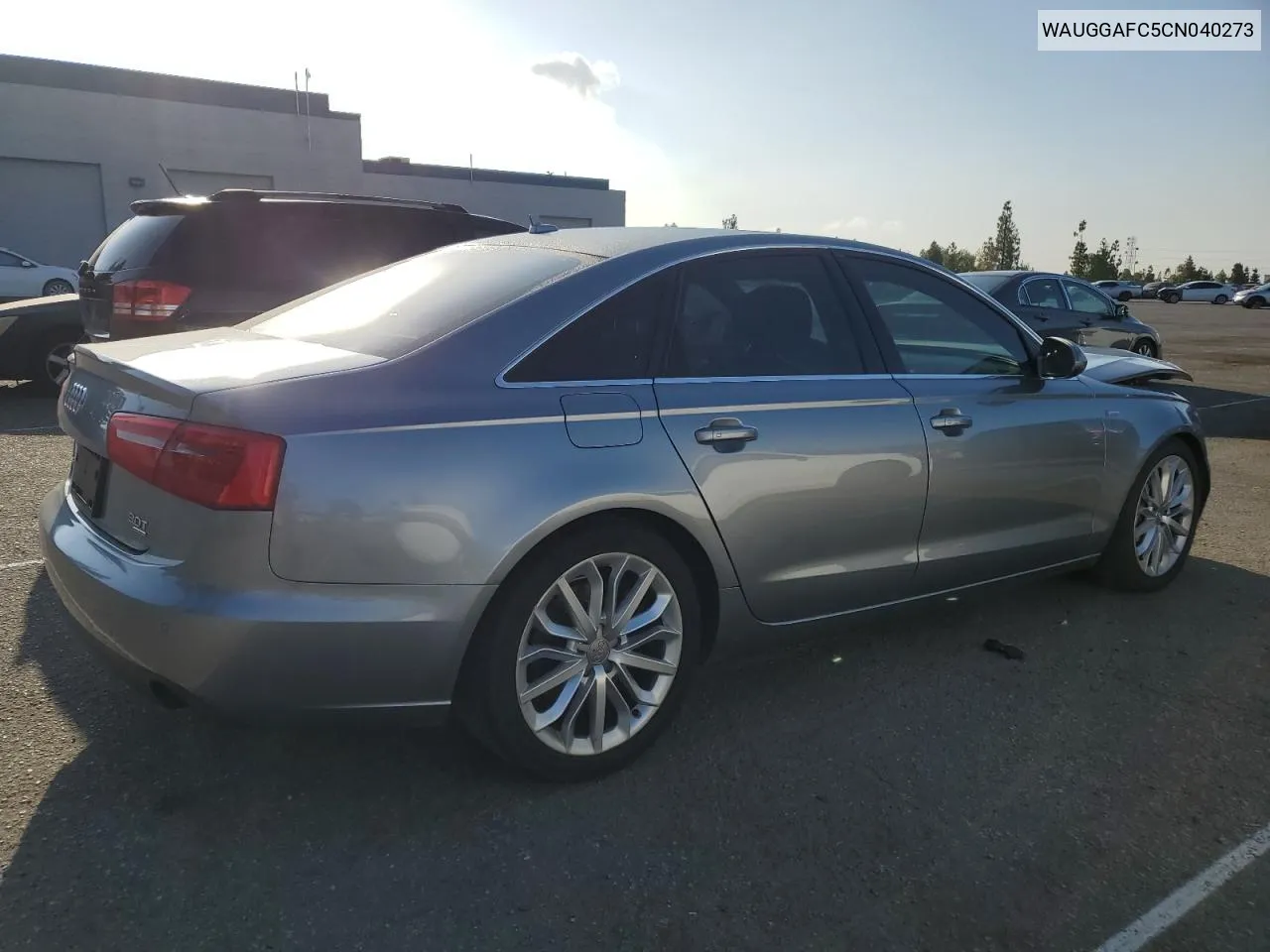 2012 Audi A6 Premium Plus VIN: WAUGGAFC5CN040273 Lot: 72091494