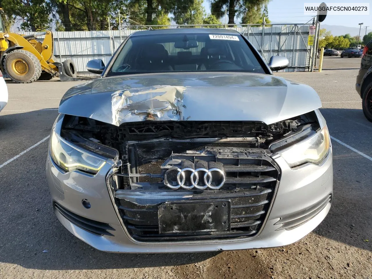 2012 Audi A6 Premium Plus VIN: WAUGGAFC5CN040273 Lot: 72091494