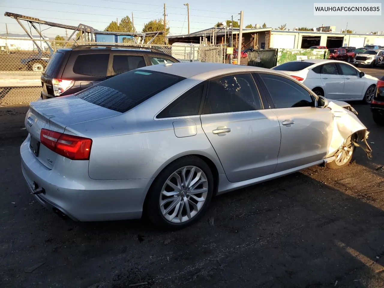 2012 Audi A6 Prestige VIN: WAUHGAFC6CN106835 Lot: 72395194