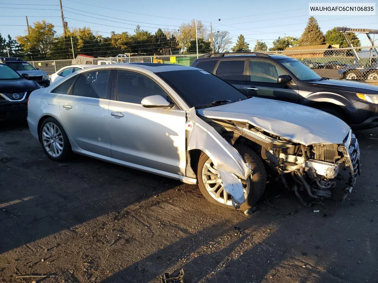 2012 Audi A6 Prestige VIN: WAUHGAFC6CN106835 Lot: 72395194