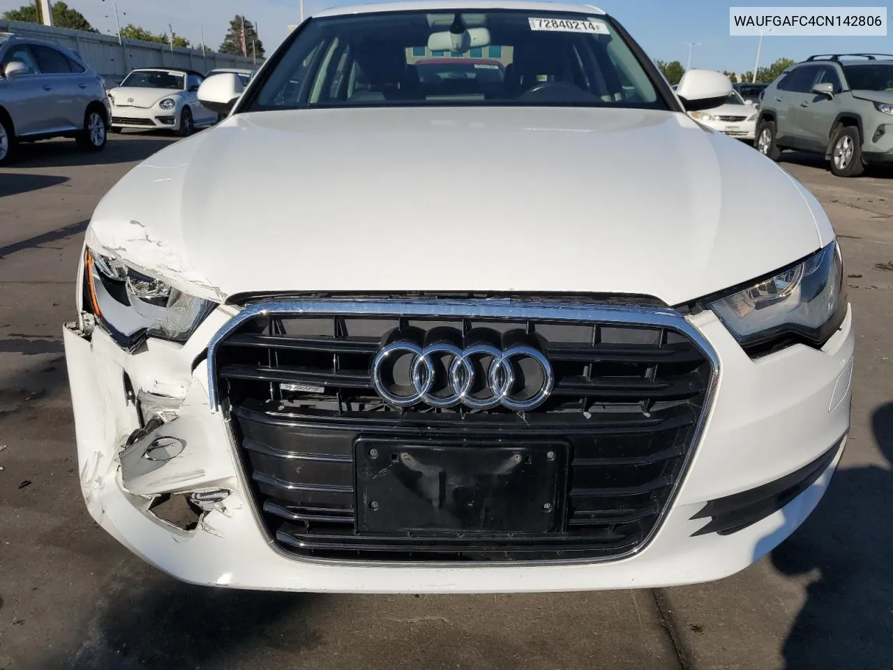 2012 Audi A6 Premium VIN: WAUFGAFC4CN142806 Lot: 72840214