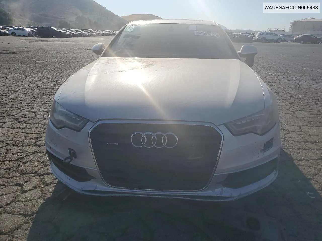 2012 Audi A6 VIN: WAUBGAFC4CN006433 Lot: 73605734